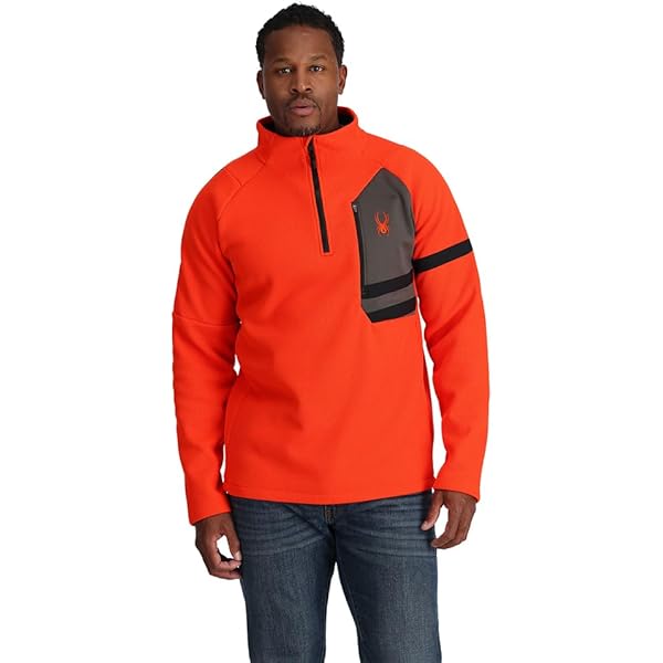 Amazon.com: Spyder Men's Vital Zip T-Neck : Clothing, Shoes